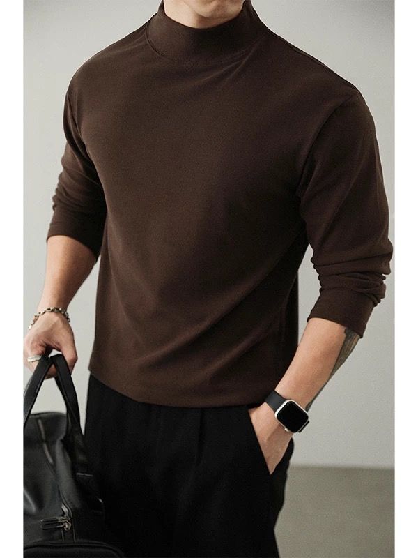 Fleece-Lined Mock Neck Top — photo 5