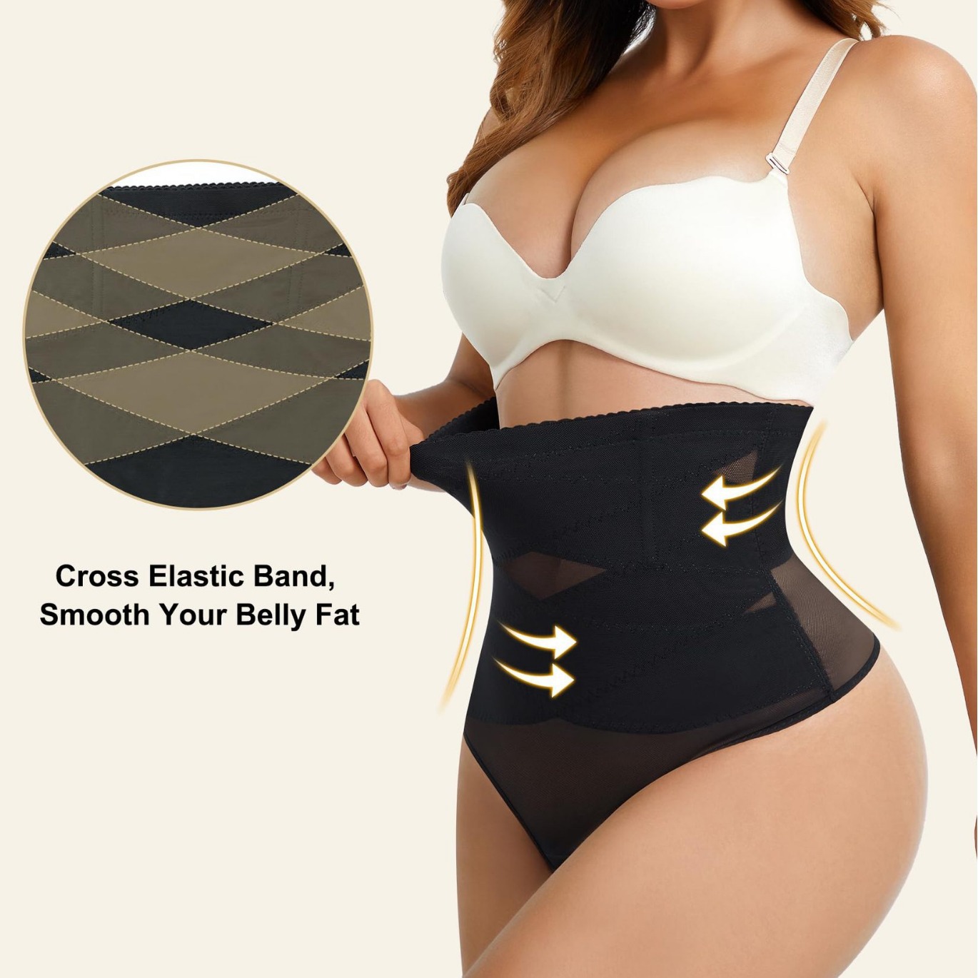 High-Waisted Shaping Thong — photo 5