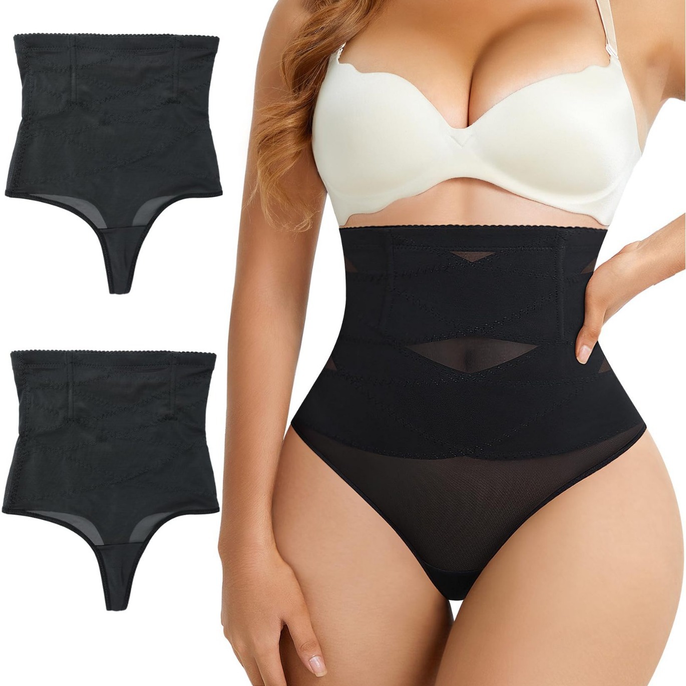 High-Waisted Shaping Thong — photo 7