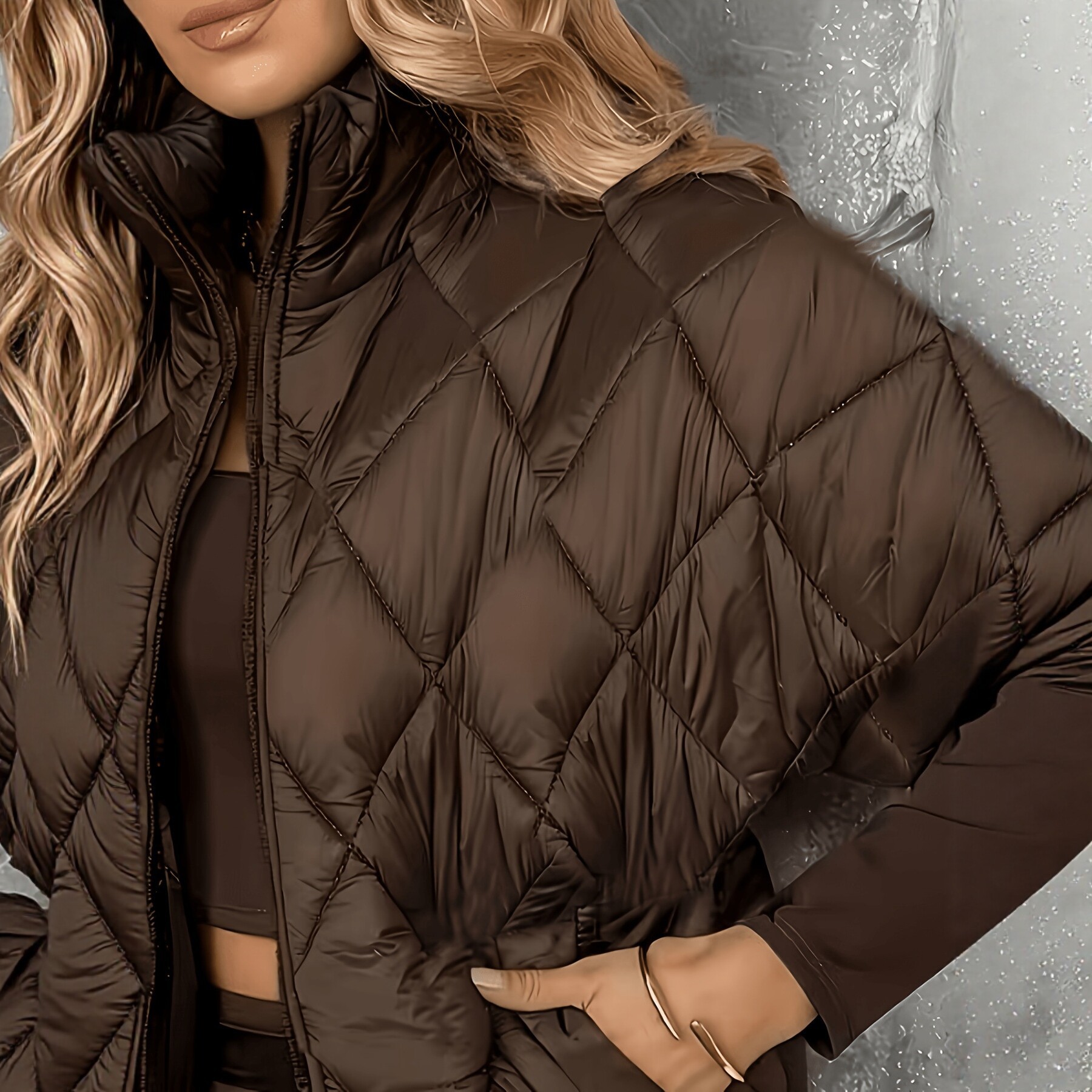 Diamond-Quilted Puffer Vest — photo 7