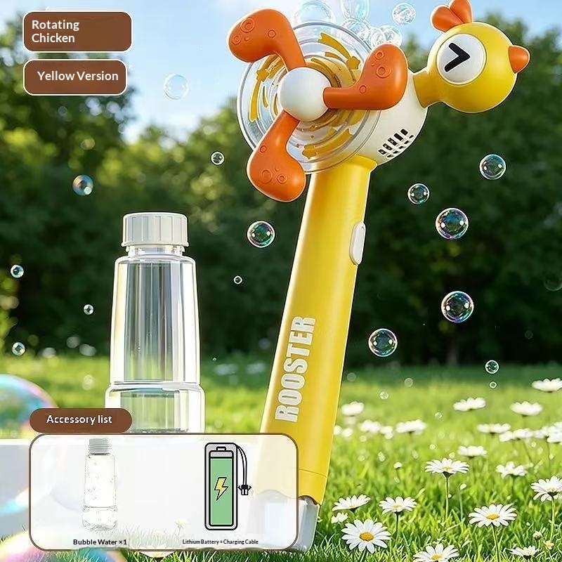 Rotating Chicken-Handheld Electric Automatic Bubble Maker — photo 3