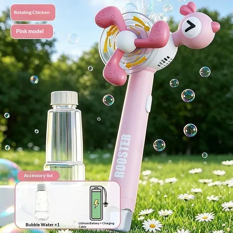 Rotating Chicken-Handheld Electric Automatic Bubble Maker — photo 8
