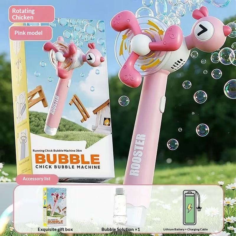 Rotating Chicken-Handheld Electric Automatic Bubble Maker — photo 9