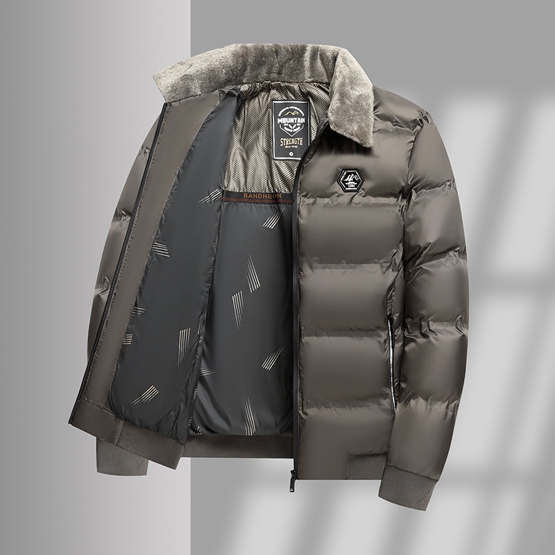 Cotton-padded Casual Coat For Middle-aged Dads — photo 3