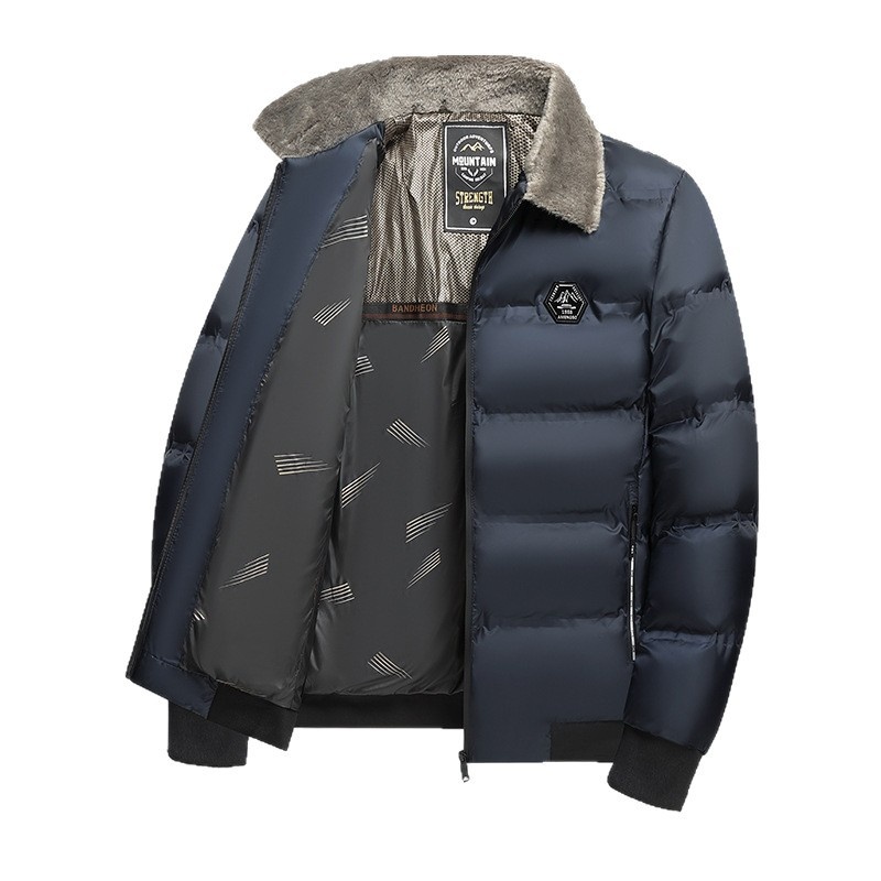 Cotton-padded Casual Coat For Middle-aged Dads — photo 4