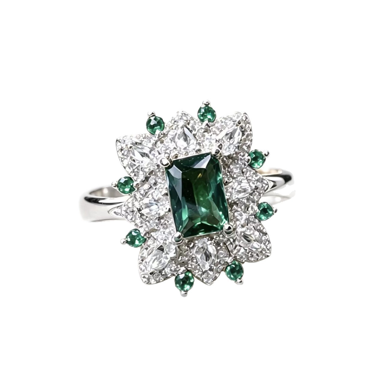 Blue-eyed Trendy Personalized Evil Eye Ring — photo 3