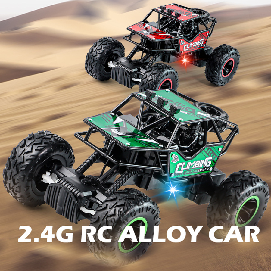 24G Alloy Remote-control Car Off-road Climbing Rechargeable With Lights And Rubber Tires — photo 3