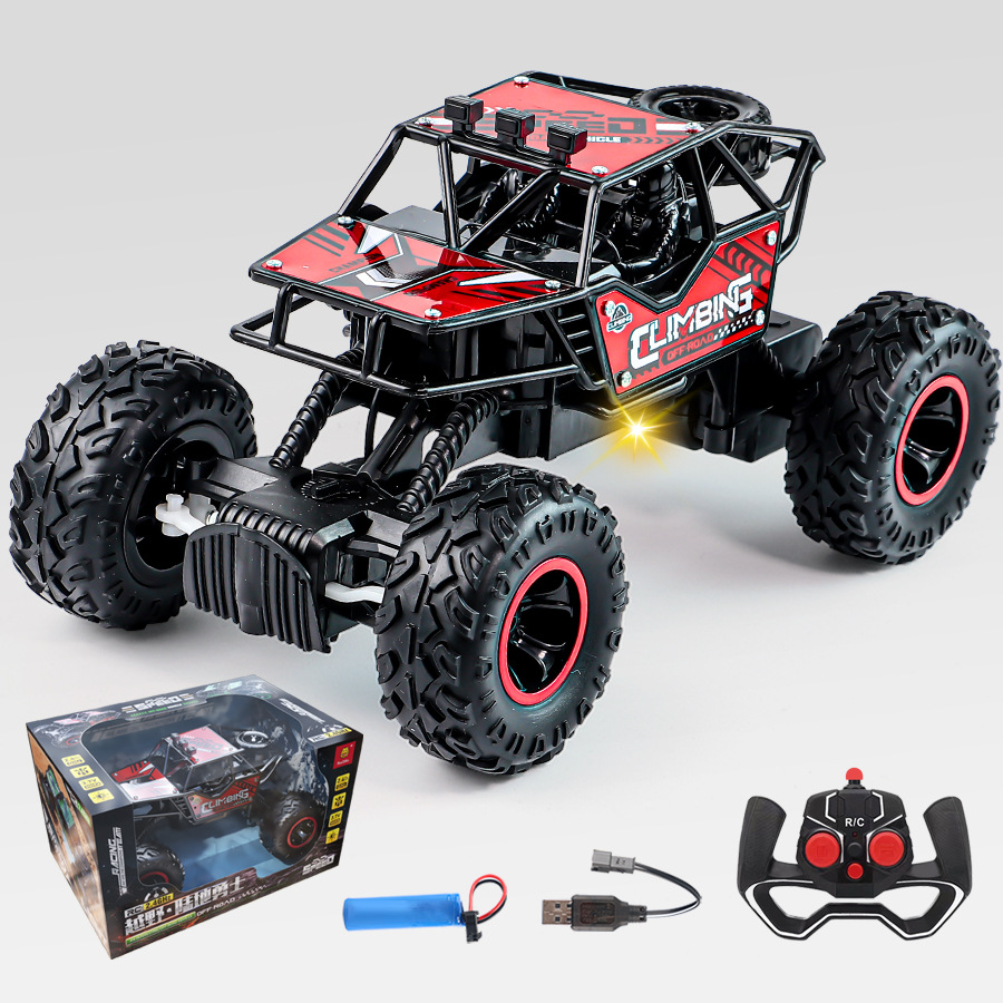 24G Alloy Remote-control Car Off-road Climbing Rechargeable With Lights And Rubber Tires — photo 5