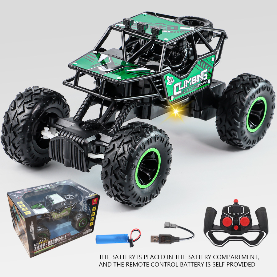 24G Alloy Remote-control Car Off-road Climbing Rechargeable With Lights And Rubber Tires — photo 6