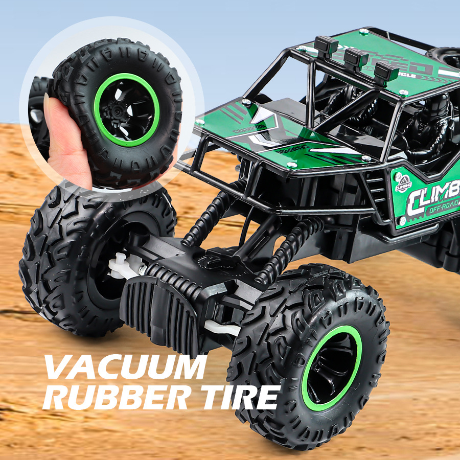 24G Alloy Remote-control Car Off-road Climbing Rechargeable With Lights And Rubber Tires — photo 8