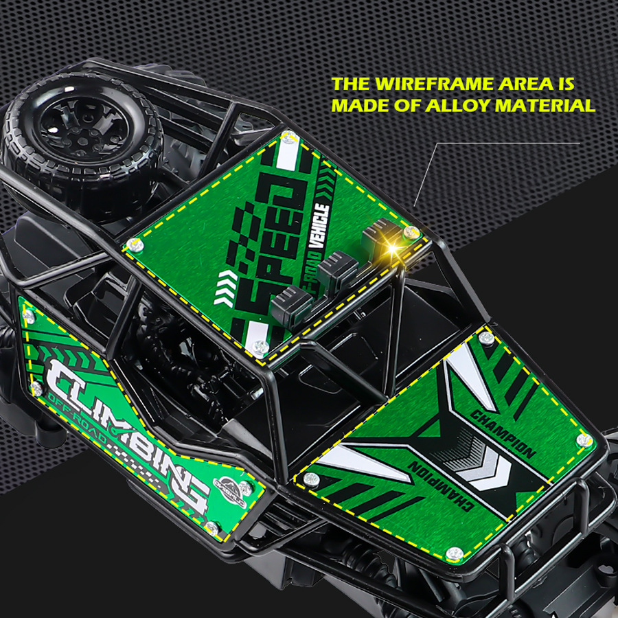 24G Alloy Remote-control Car Off-road Climbing Rechargeable With Lights And Rubber Tires — photo 9