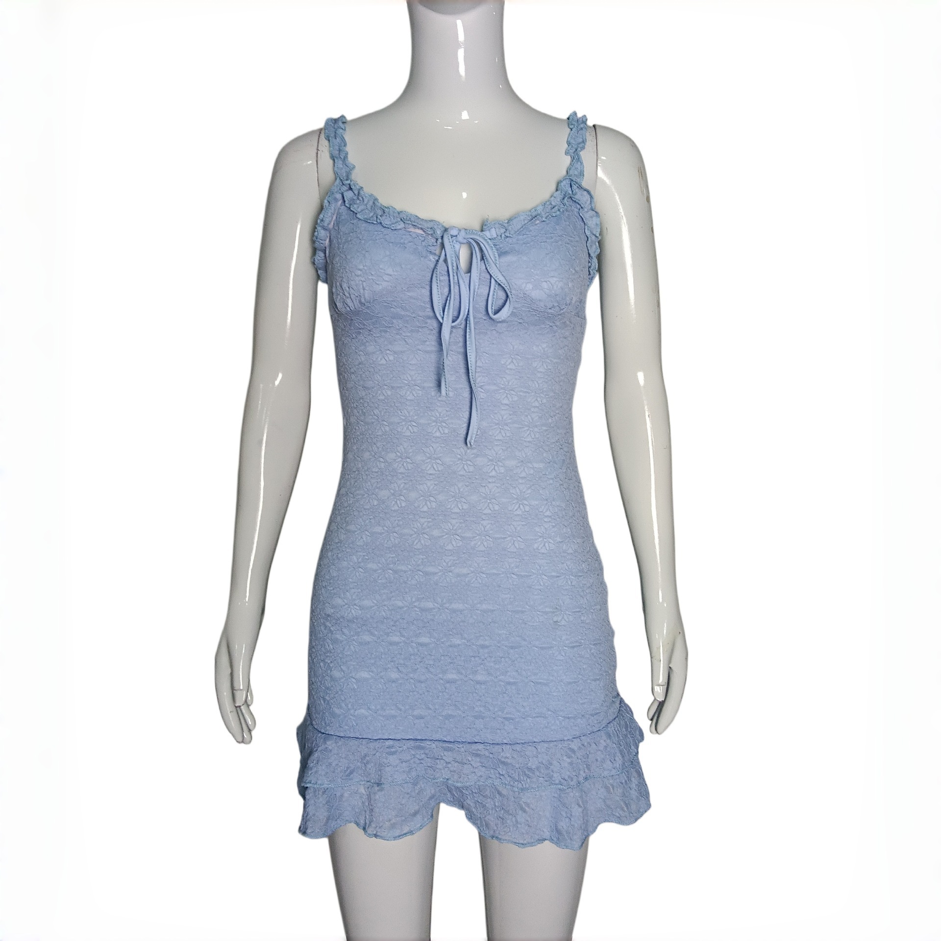 Girls' Blue Strappy Dress In Spice Girl Style — photo 7
