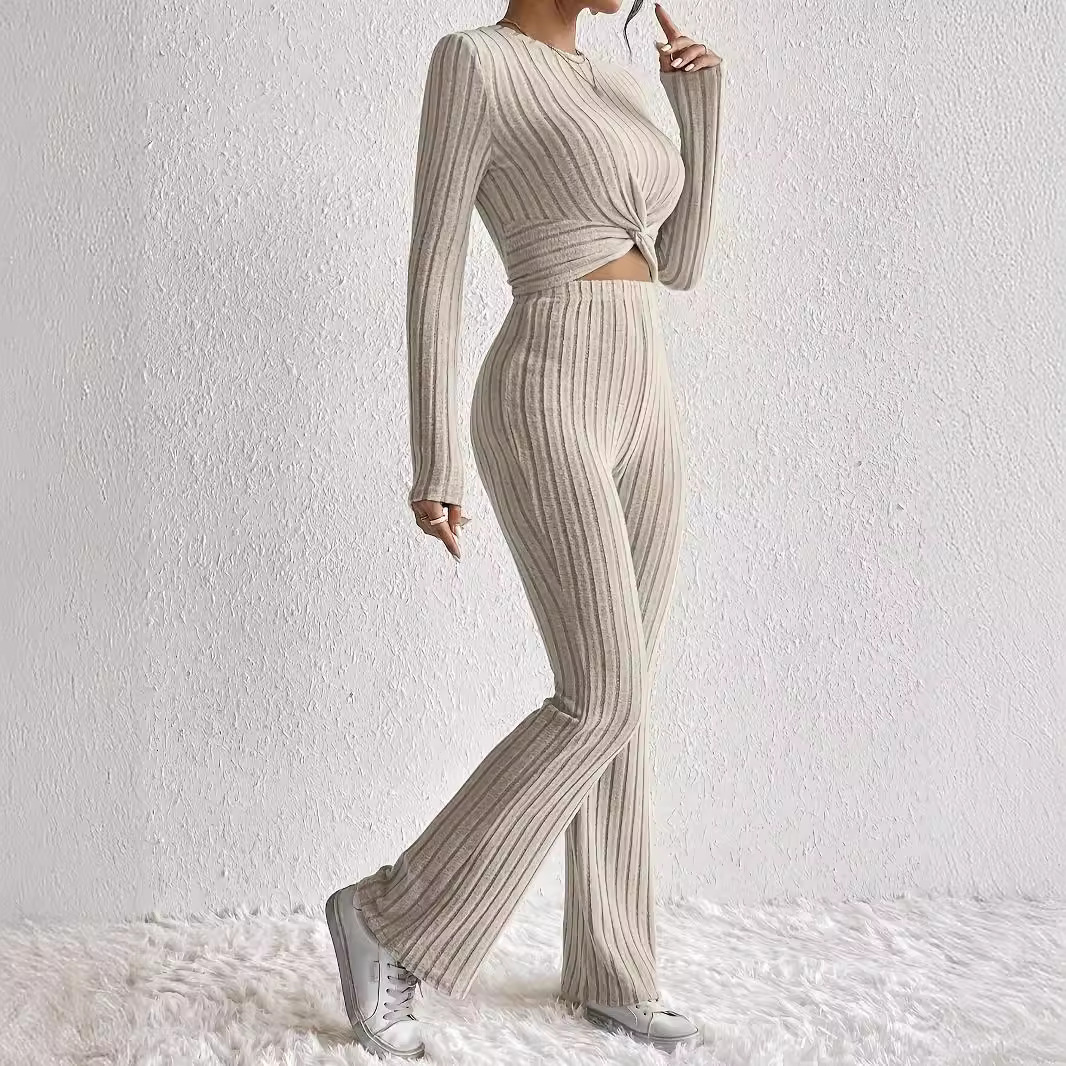 Womens Casual Solid-color Two-piece Set — photo 5