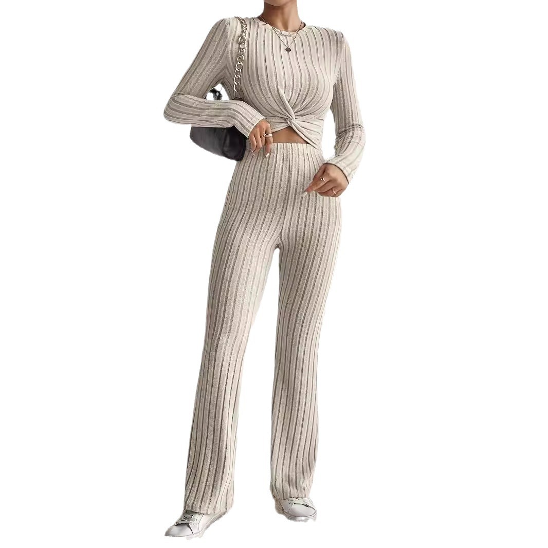 Womens Casual Solid-color Two-piece Set — photo 8