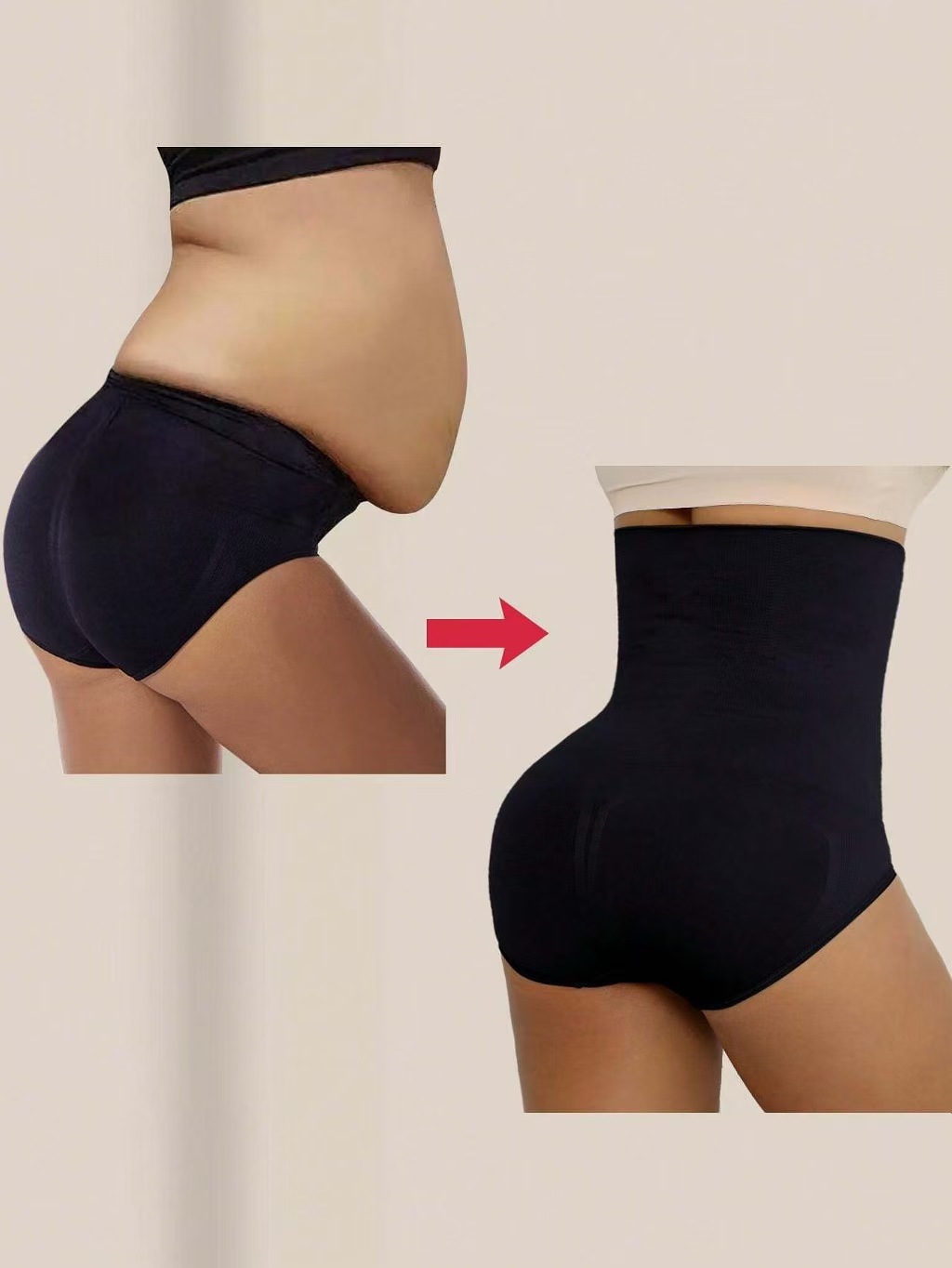 High-waisted Seamless Postpartum Belly-control Underwear — photo 4