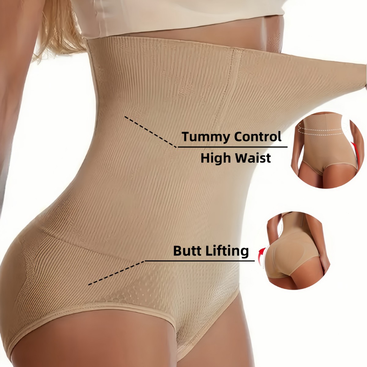 High-waisted Seamless Postpartum Belly-control Underwear — photo 7