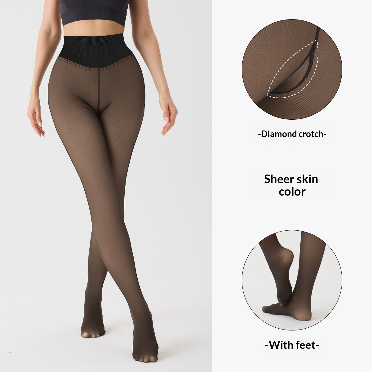 Womens Tummy-control Butt-lifting Pantyhose — photo 7