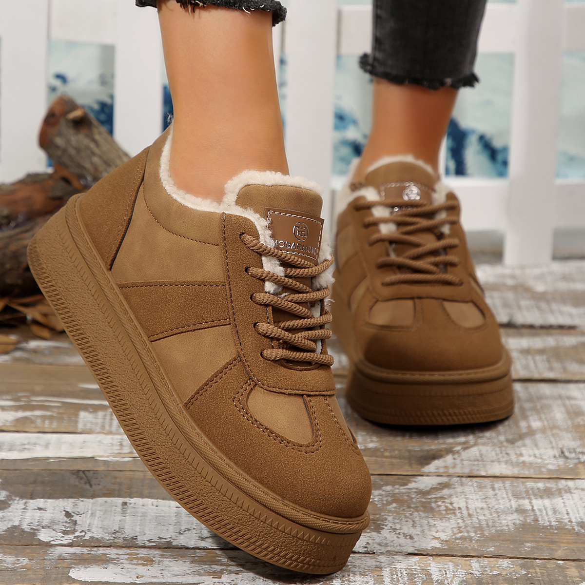 Womens Fleece-lined Warm Short Snow Boots — photo 4