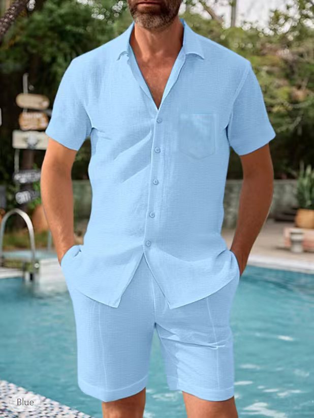 Mens Short Sleeve Shirt Set — photo 12
