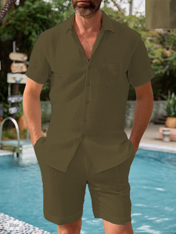 Mens Short Sleeve Shirt Set — photo 4
