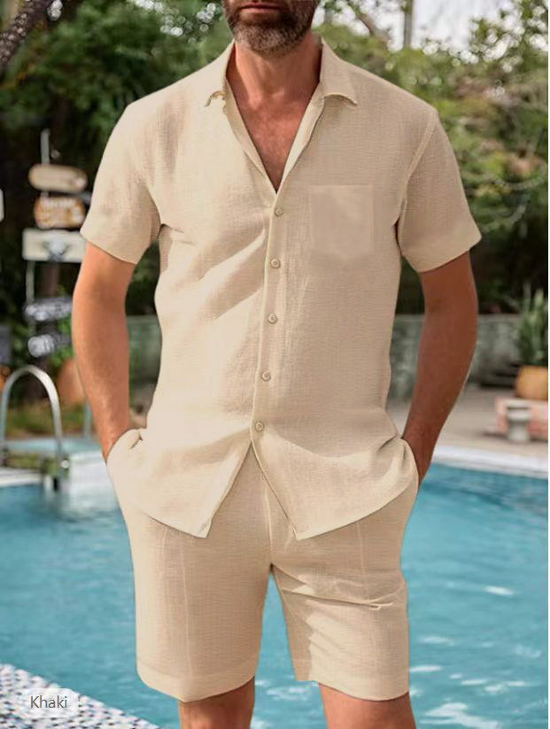 Mens Short Sleeve Shirt Set — photo 9