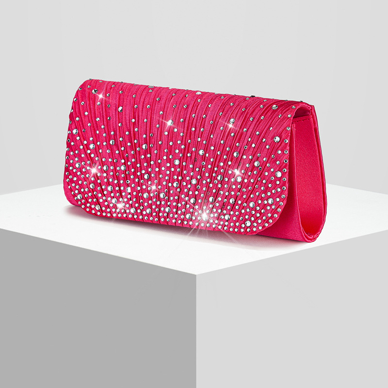 New Womens Diamond-embellished Evening Clutch Crossbody Bag — photo 3