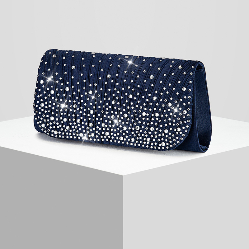New Womens Diamond-embellished Evening Clutch Crossbody Bag — photo 5