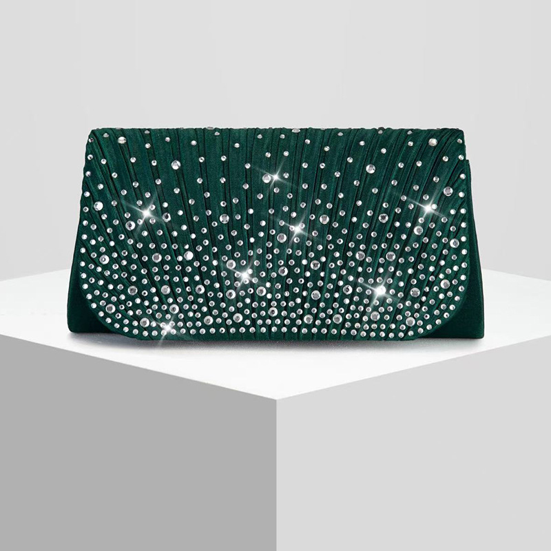 New Womens Diamond-embellished Evening Clutch Crossbody Bag — photo 6