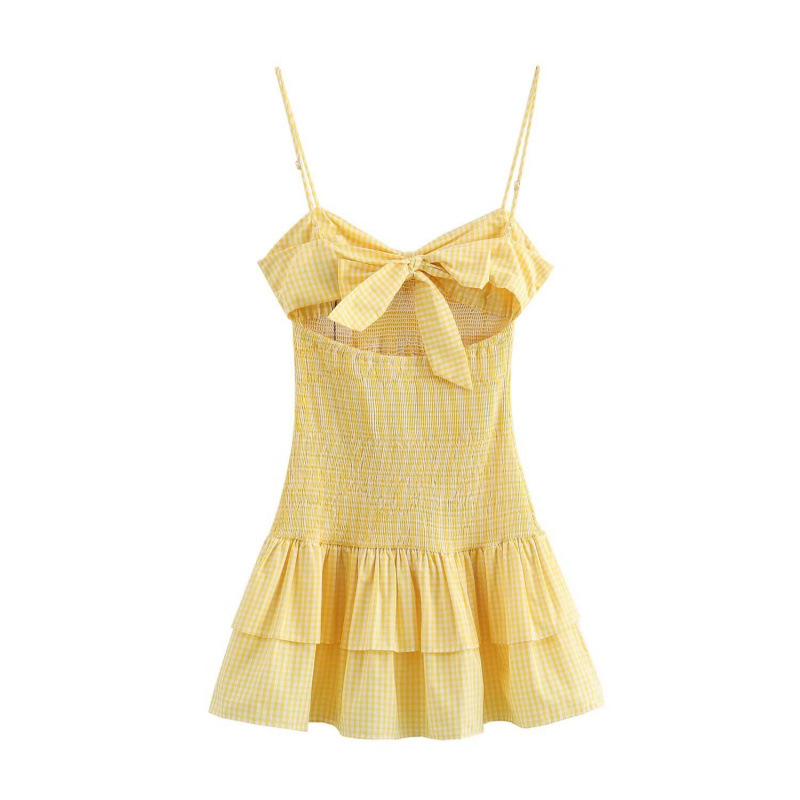 Womens Bow-Knot Back-Cutout Dress — photo 4