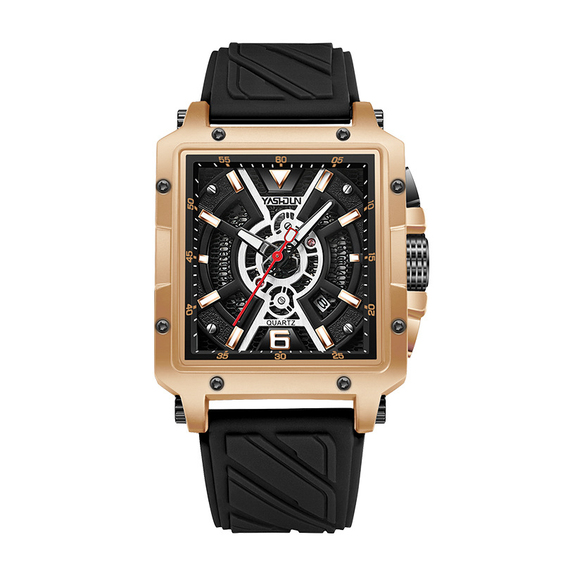 Fashionable Mens Watch With A Large Square Dial — photo 6