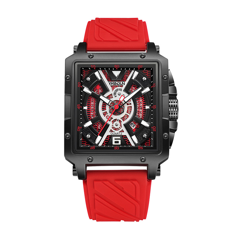 Fashionable Mens Watch With A Large Square Dial — photo 7