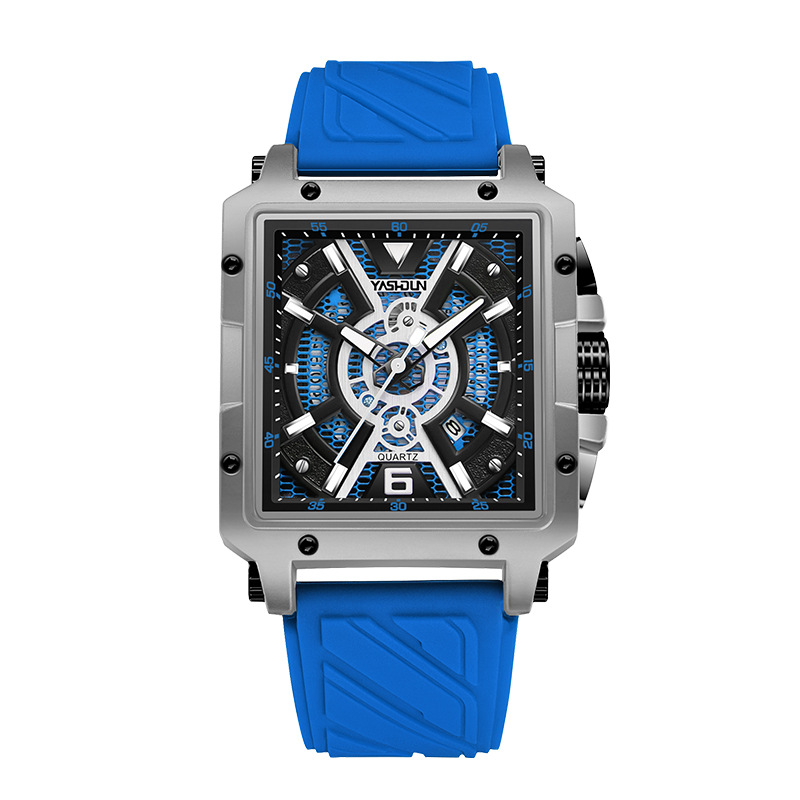 Fashionable Mens Watch With A Large Square Dial — photo 8