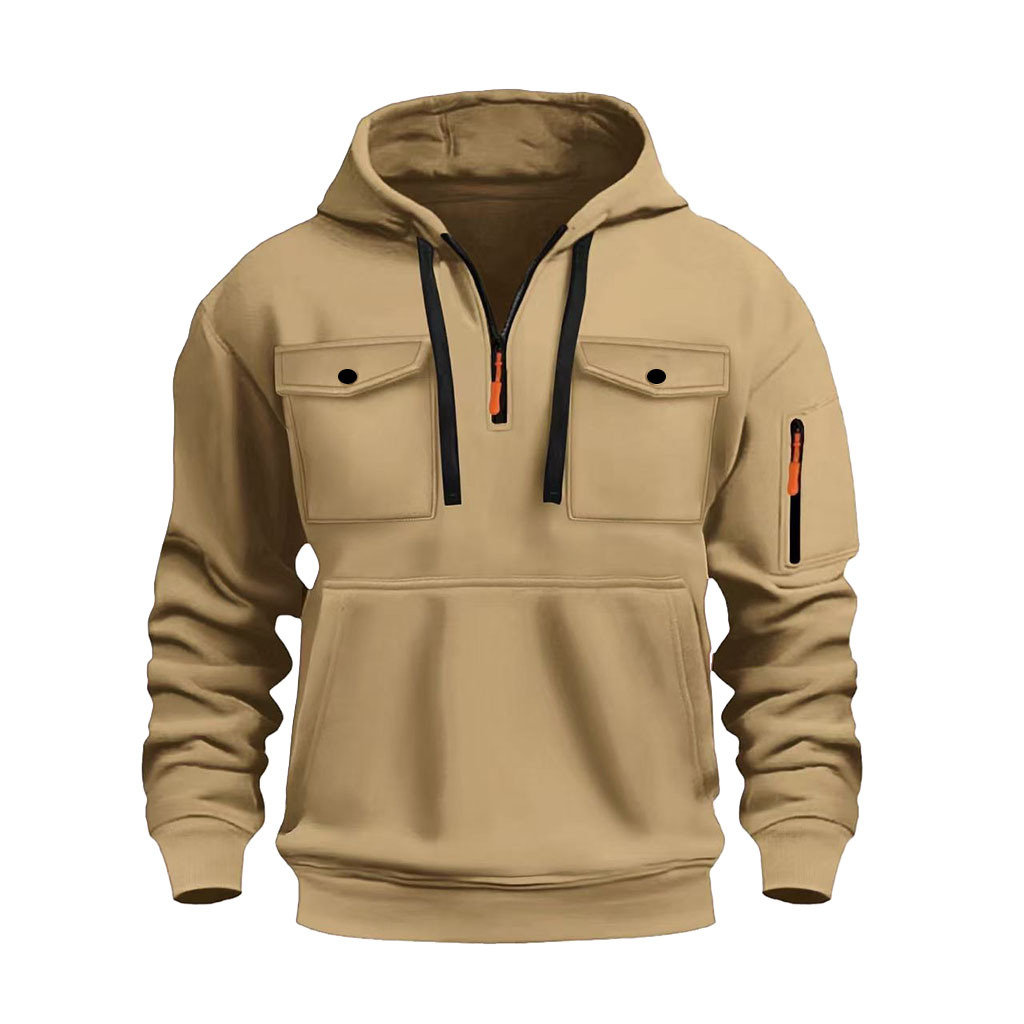 Men's Zip-up Hoodie With Multiple Pockets — photo 4