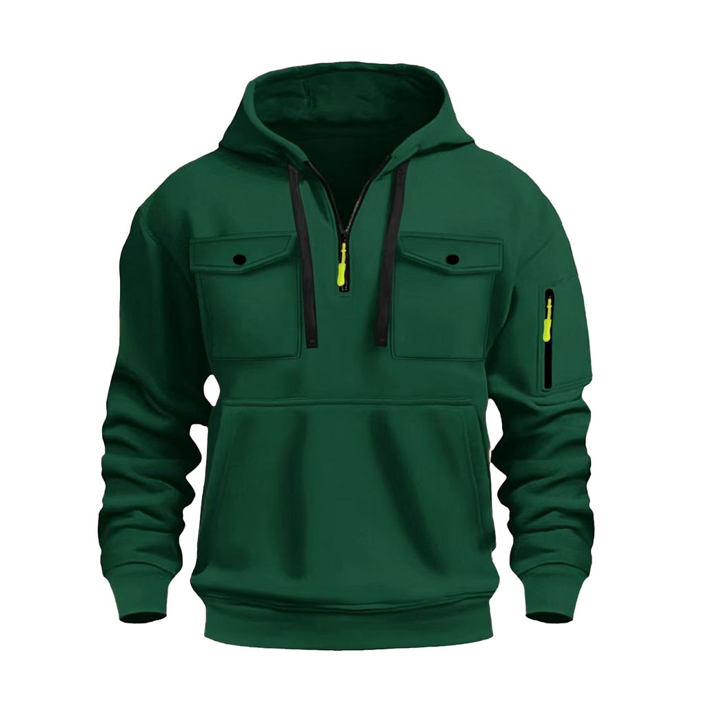 Men's Zip-up Hoodie With Multiple Pockets — photo 6