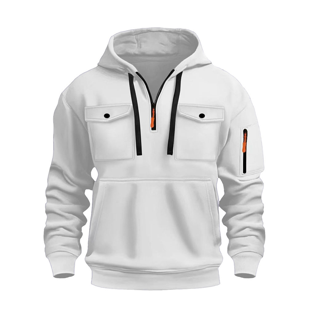 Men's Zip-up Hoodie With Multiple Pockets — photo 8