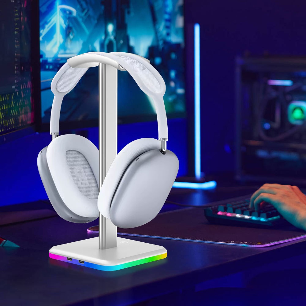 RGB Touch Headphone Stand Desktop Aluminum — photo 6