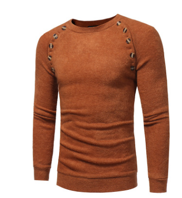 Men Button Splicing Sweater — photo 3