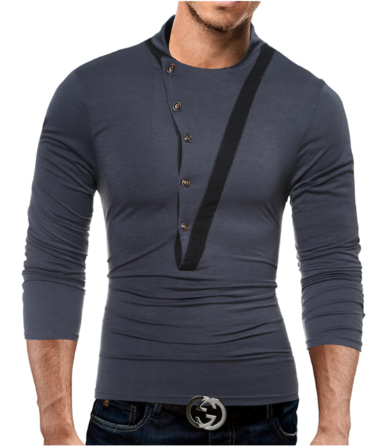 Long Sleeve Button  T Shirt — photo 3