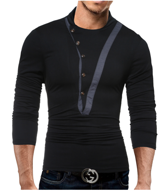 Long Sleeve Button  T Shirt — photo 4