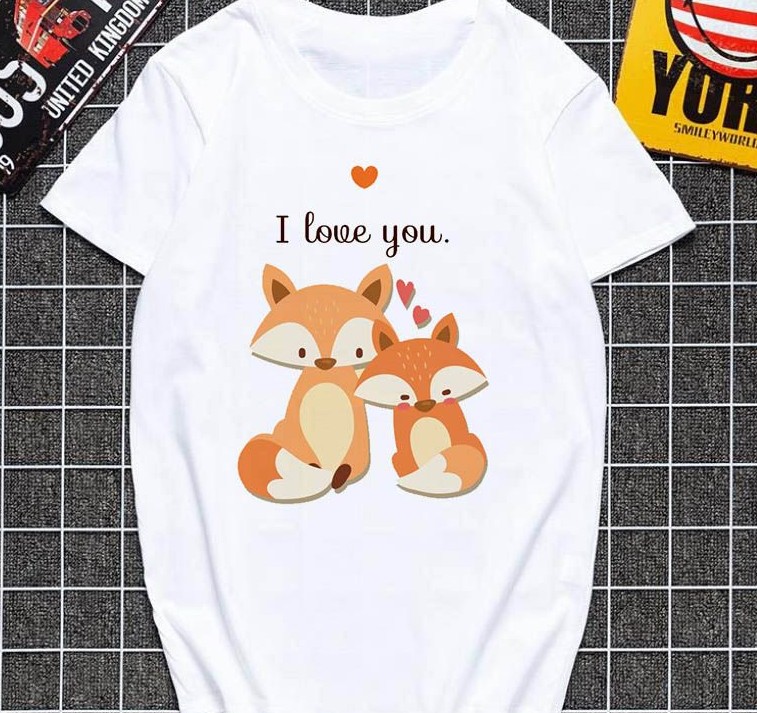 Cute fox printed T shirt Women Harajuku Tshirt Thin section — photo 5